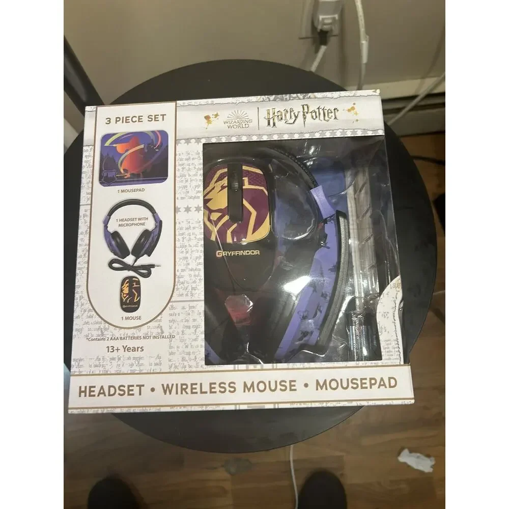 Harry Potter Headsets with Microphone, Wireless Mouse And mouse pad Tech Bundle